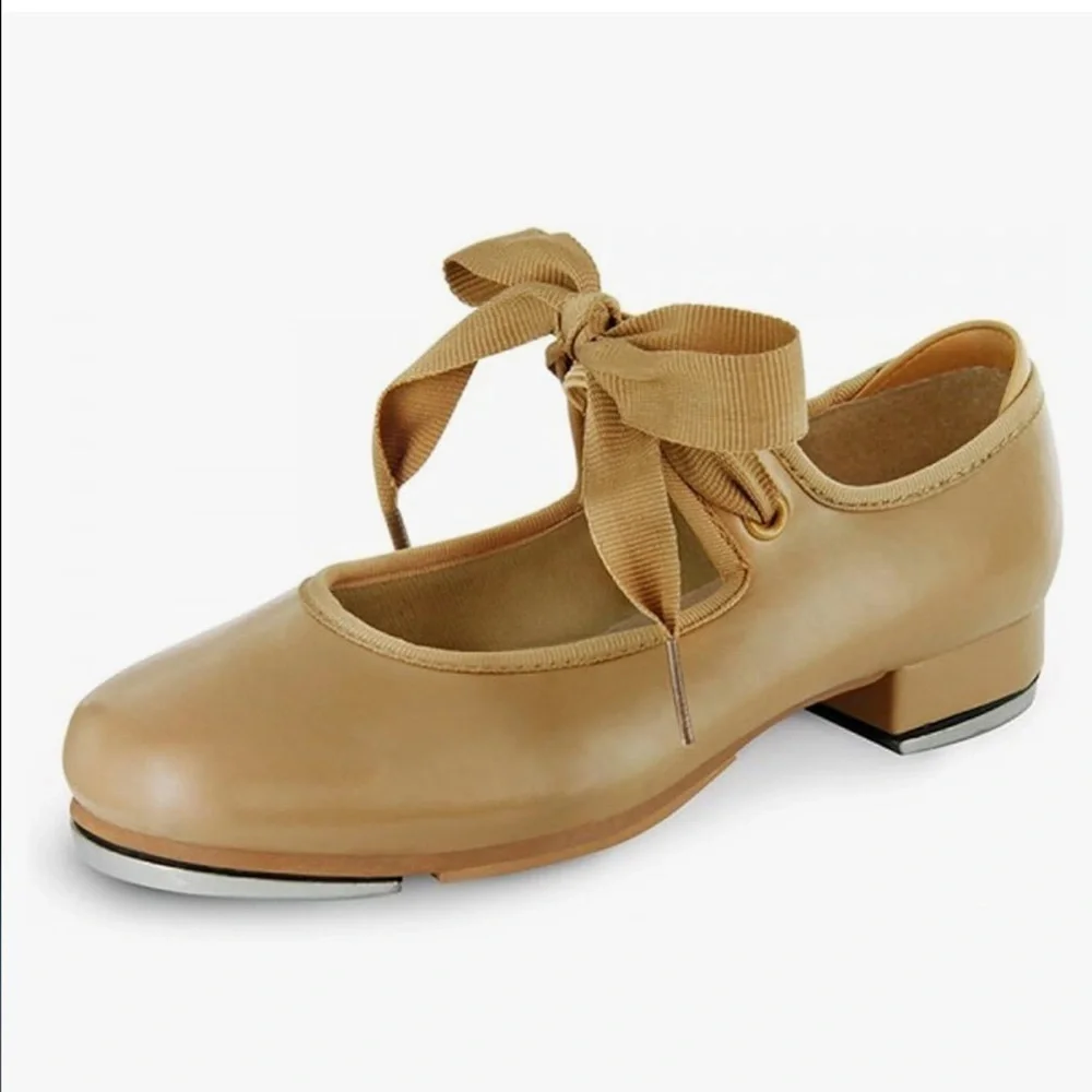 NEW Girl's Annie Tyette Dance Shoe Size Little Girl 8.5 Beige